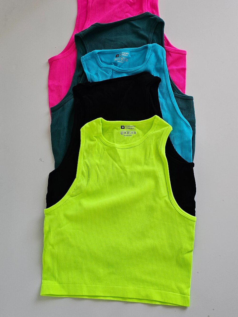Women 5 Pack Sport Studio Solid Color Sports Tank Top Workout Tank Tops Gym Top